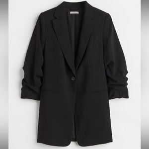 Gathered Sleeved Blazer